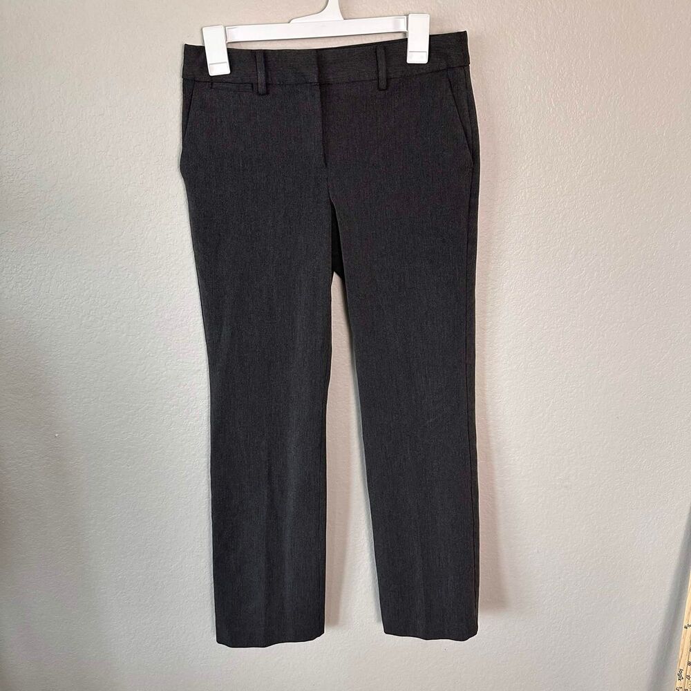 Talbots Barely Boot Dress Pants Size 2 Charcoal Gray Trousers Stretch Workwear